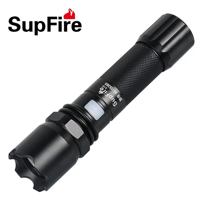 Supfire светодиодный светильник-вспышка USB фонарь A10 Linterna 18650 перезаряжаемый светильник-вспышка для Imalent Fenix Sofirn Convoy светильник S038