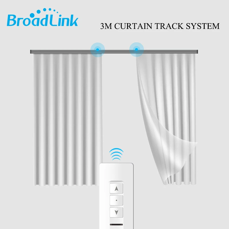 Настраиваемый алюминиевый электродвигатель для штор Broadlink с Wi Fi см + 3 М|Комплекты
