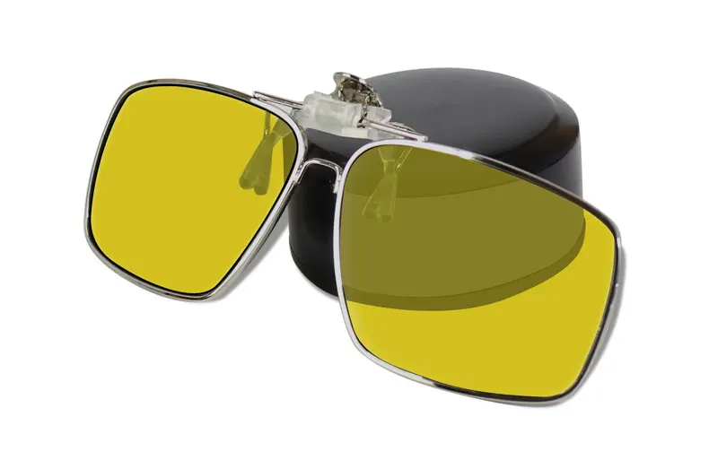 Yellow Lens Поляризационные мужские солнцезащитные очки с клипсой для ночного видения, желтые поляризационные солнцезащитные очки для вождения - Цвет линз: Yellow Lens