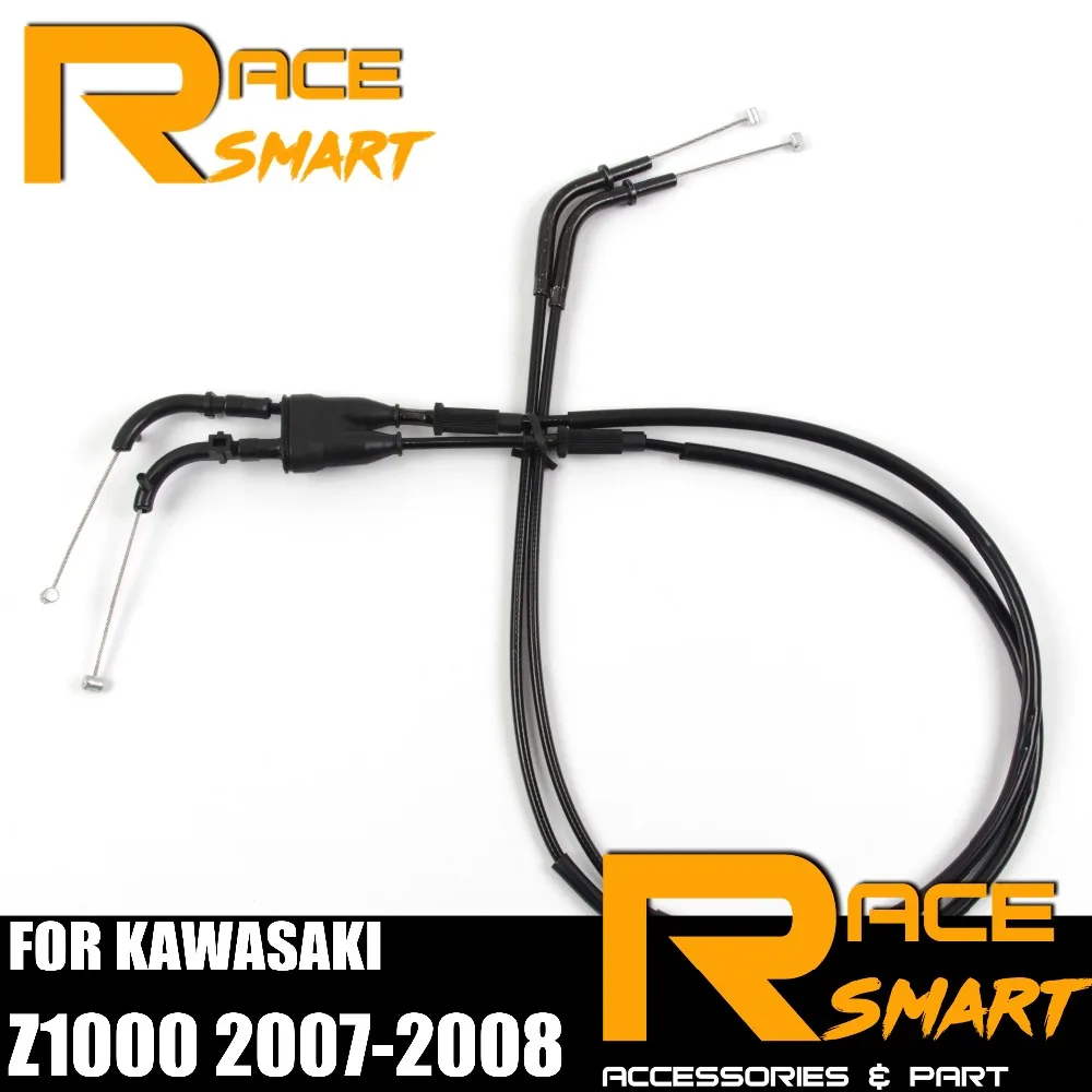 

1 Pairs Throttle Cables For KAWASAKI Z1000 07-08 Z-1000 Z 1000 2007 2008 Motorcycle Accelerator Lines Green Black Orange New
