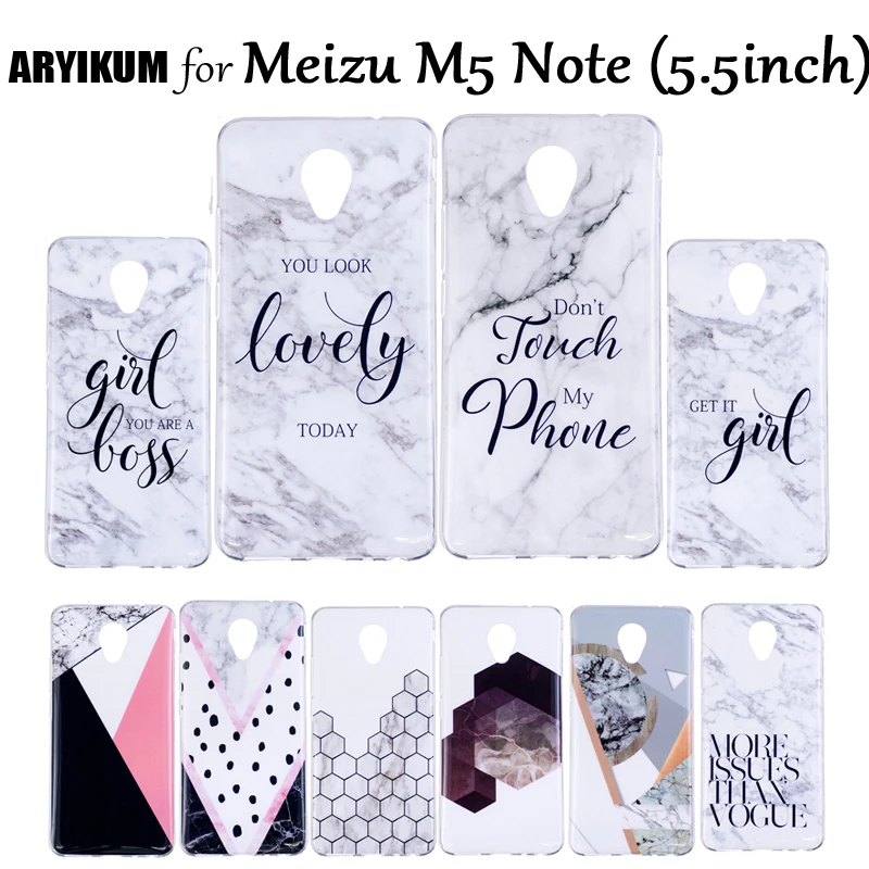 Мраморный футляр с камнями ARYIKUM для Meizu M5 Note M5Note M621h 16 ГБ 32 64 силиконовый чехол M 5