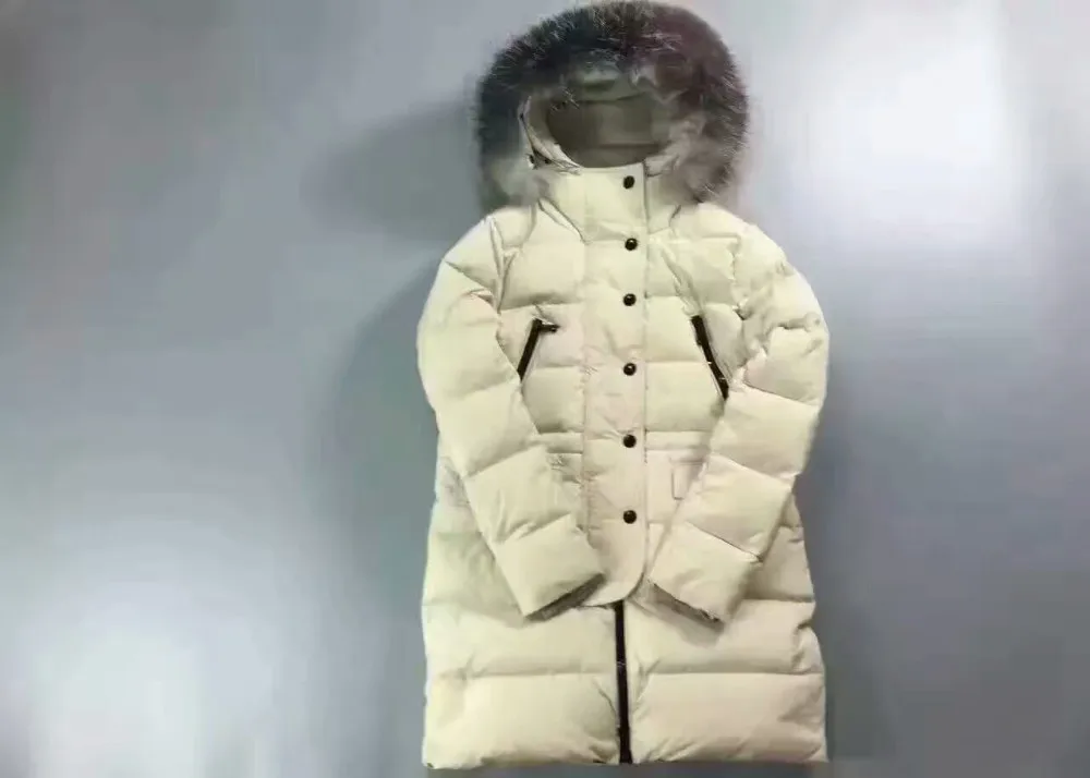 Семейные комплекты г. Зимняя куртка женские пуховики Семейный комплект для матери и ребенка женский пуховик с меховой оборкой капюшона верхняя одежда для детей