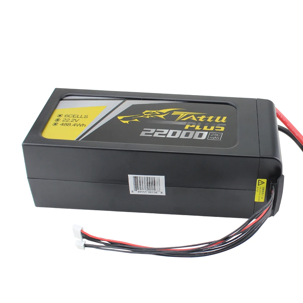 Tattu 6S 22.2V LiPo Smart Battery 22000mAh Plus 25C with AS150+XT150 plug for UAV Drone Integrated BMS | Игрушки и хобби