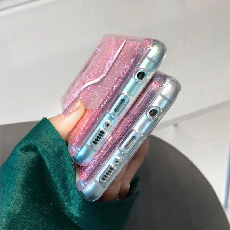 YHBBCASES Единорог каблуки мягкий чехол для Samsung Galaxy S8 S9 S10 Plus Note 8 9 динамические жидкие