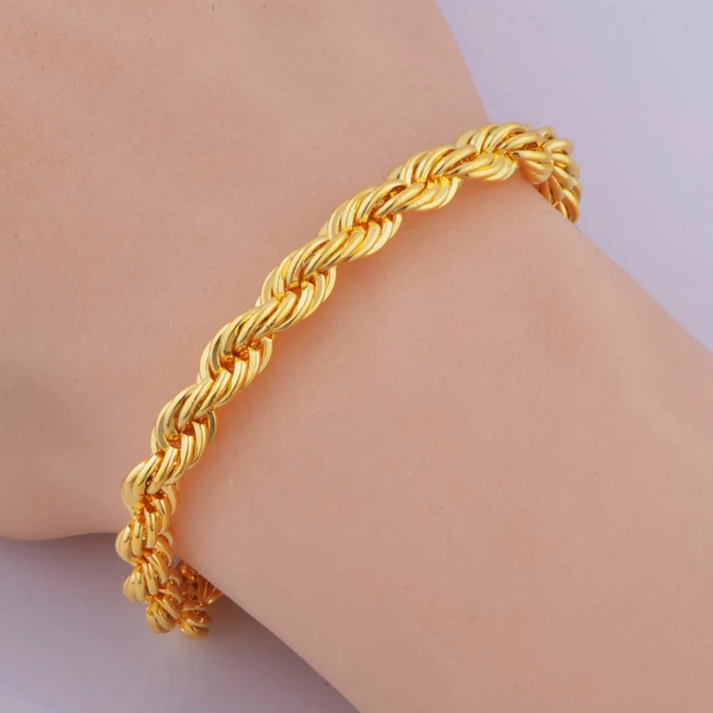 Мужской браслет UWIN толстый скрученный плетеный в стиле хип-хоп