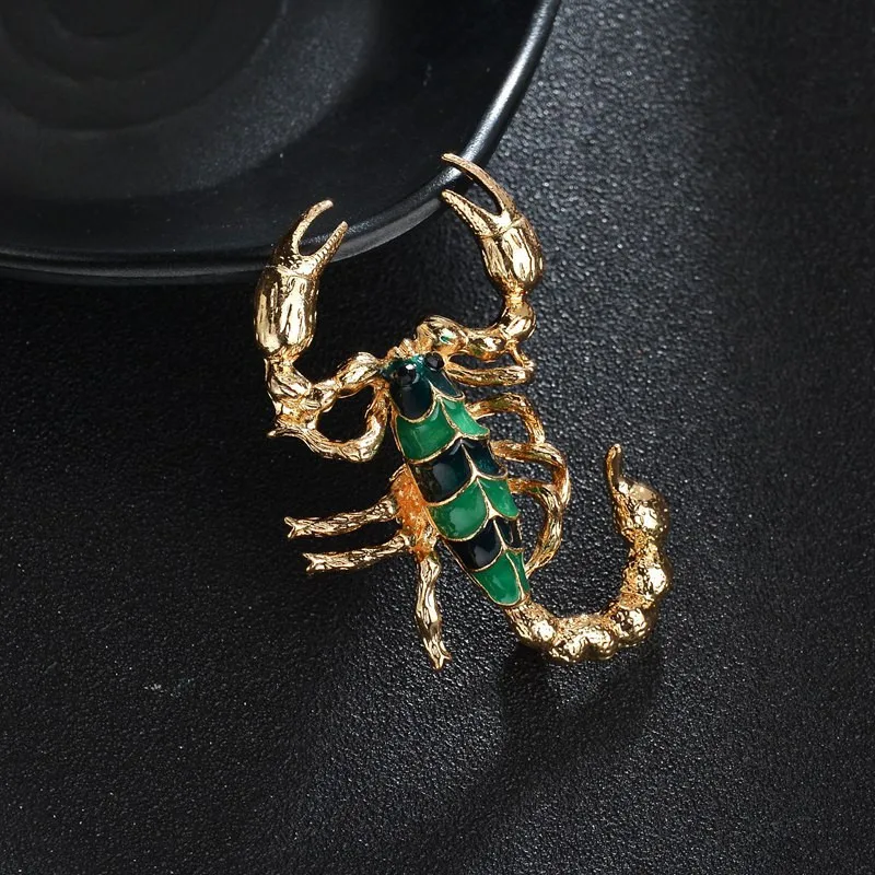 Модные броши в виде животного скорпиона для мужчин и женщин Bijoux свадебная брошь