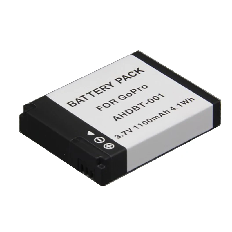 Высокое Качество 1100 мАч Абсолютно Новый Сменный аккумулятор для Gopro AHDBT-001 AHDBT001 HD
