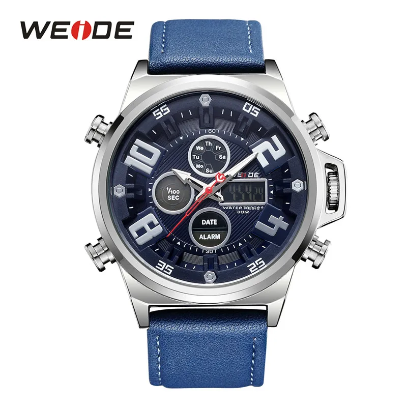 WH7309-2C WEIDE спортивные кварцевые наручные часы Аналоговые Цифровые Relogio masculino бренд Reloj Hombre армейские кварцевые военные часы мужские часы - Цвет: WH7309-2C