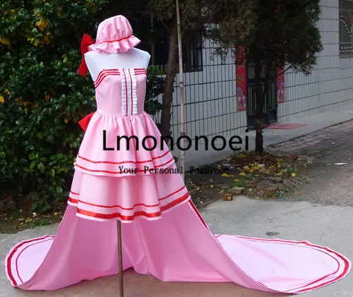 Lmononoei Cardcaptor Сакура маскарадный розовый костюм КИНОМОТО|sakura cosplay|cardcaptor sakura cosplaycosplay