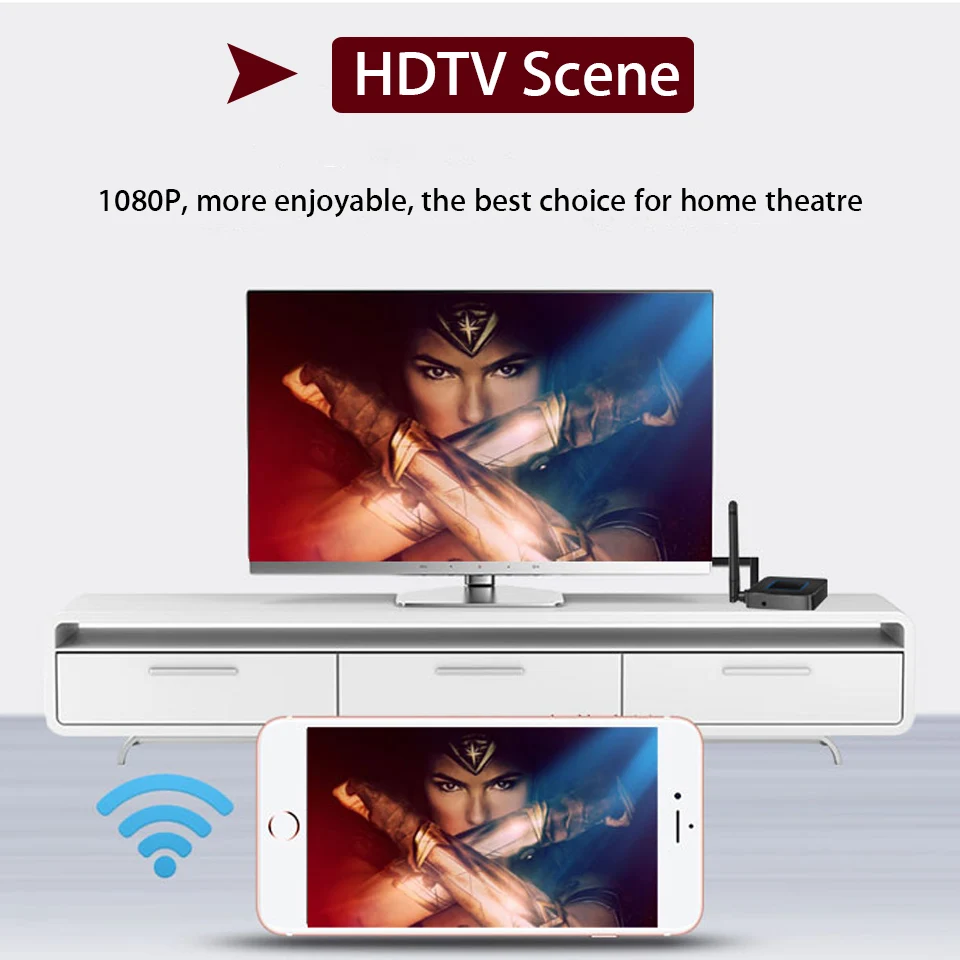 Wifi дисплей ключ беспроводной HDMI приемник HDTV адаптер для samsung Galaxy S8 Iphone huawei мобильный телефон планшет ТВ зеркало MHL