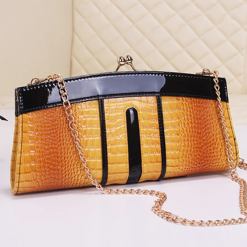 Женская сумка хобо из натуральной кожи аллигатора с цепочкой|evening bags|ladies bagsgenuine