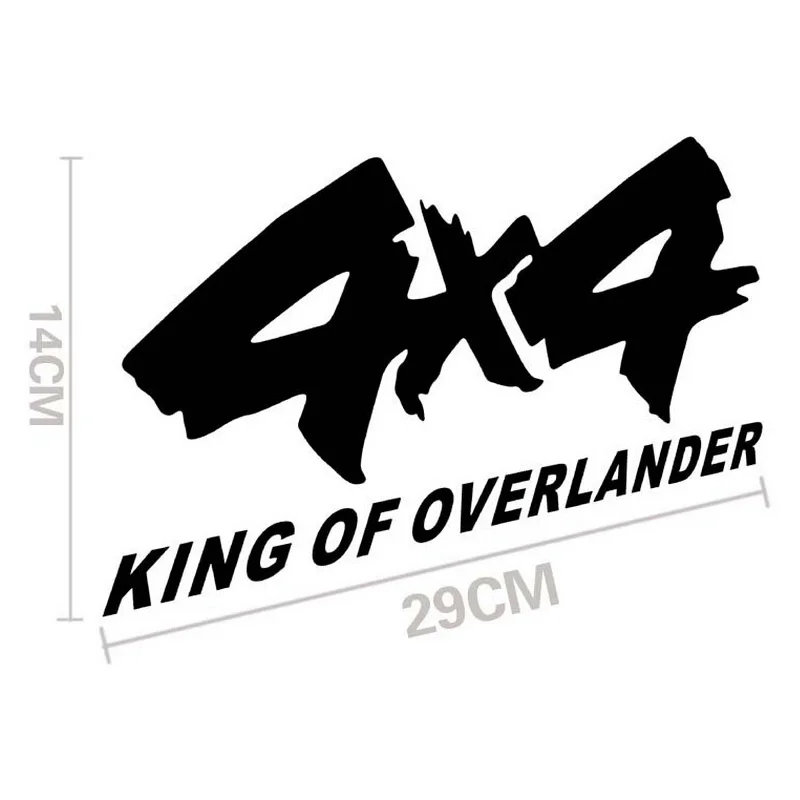 1 шт. SEEYULE Наклейка На Автомобиль SUV 4x4 KING OF OVERLANDER 4WD внедорожник пересеченный