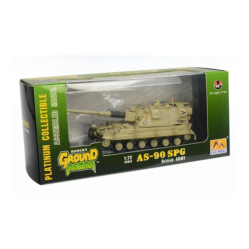 Готовая в масштабе 1/72 британская армия AS 90 SPG оборудование для оружия 155 мм L131