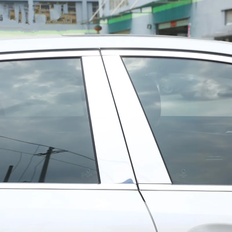 

Окна автомобиля BC средняя колонна панель украшения Накладка для BMW 5 серии G30 G38 2018 6 шт. Авто Внешние модифицированные наклейки