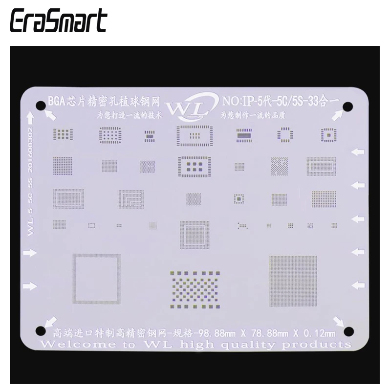 

Для Iphone 5/Φ/5C 33 в 1 BGA Reballing Stencil BGA Net