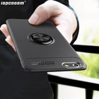 Чехол для iphone 5 5S 6 6S 7 8, Модный деловой чехол с кольцом на палец, магнитный держатель, задняя крышка телефона для iphone 6 6S 7 8 Plus, оболочка