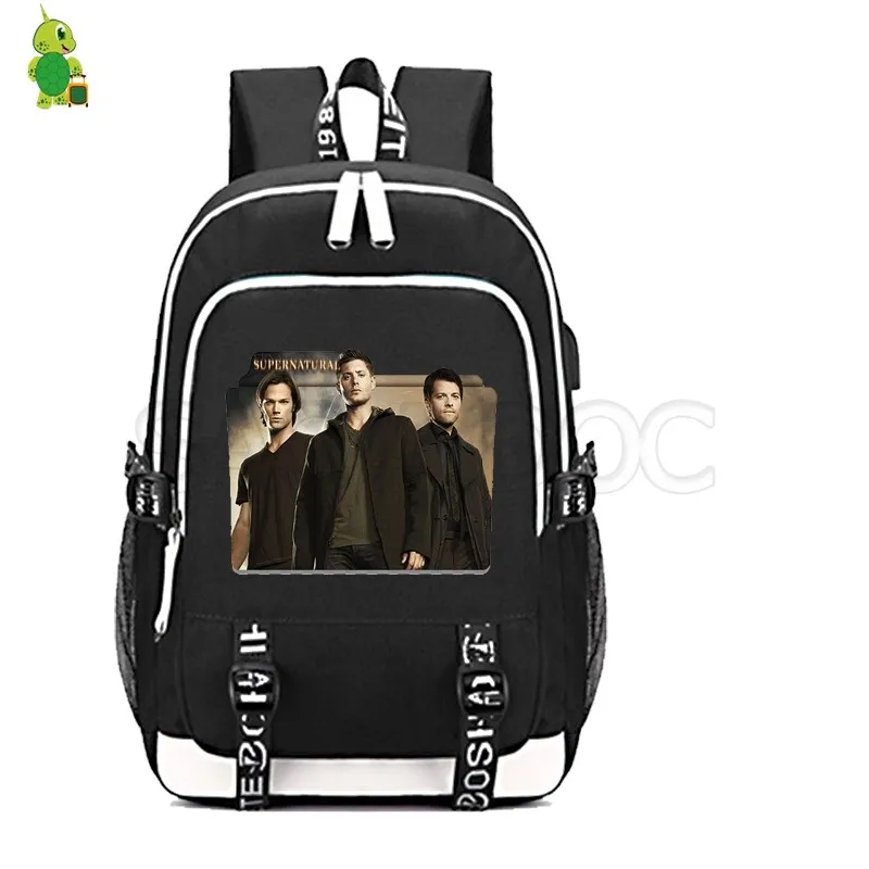3 Mochila рюкзак Supernatural для женщин и мужчин рюкзак USB зарядка Рюкзак многофункциональные школьные сумки для подростков дорожная сумка - Цвет: 3