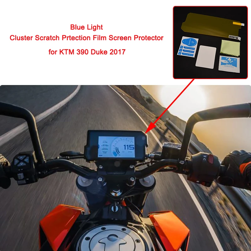 MTCLUB для KTM 390 Duke 2017 мотоцикл кластер спидометра царапин защитная пленка Экран