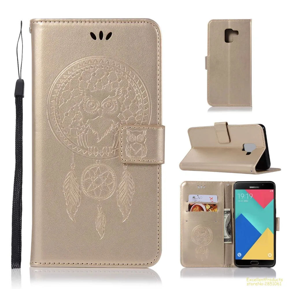 Винтаж Ретро Сова Pattern кожаный чехол-кошелек с подставкой из искусственной кожи