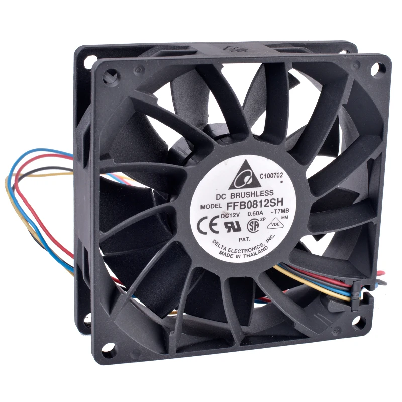 

FFB0812SH 8cm 8025 80mm fan 12V 0.60A 4-wire pwm high volume booster cooling fan