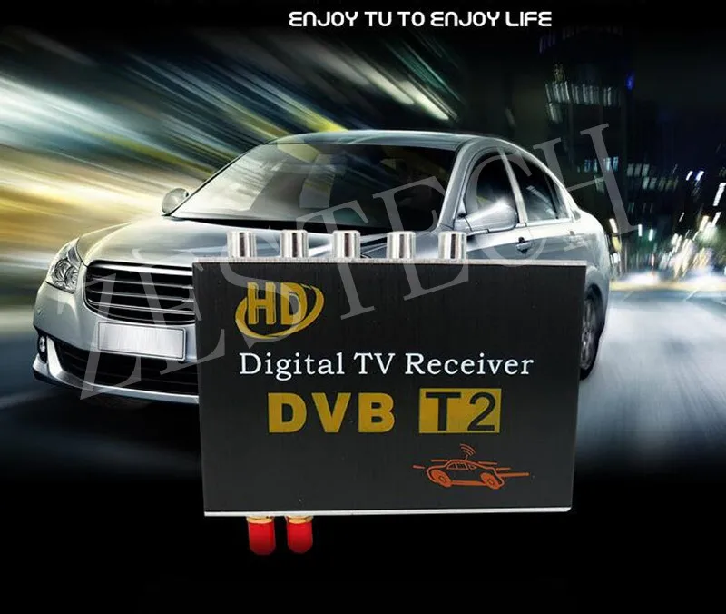 Автомобильный тв приемник dvb-t 2 для автомобиля dvd-плеер Автомобильный цифровой ТВ приемник тюнер коробка