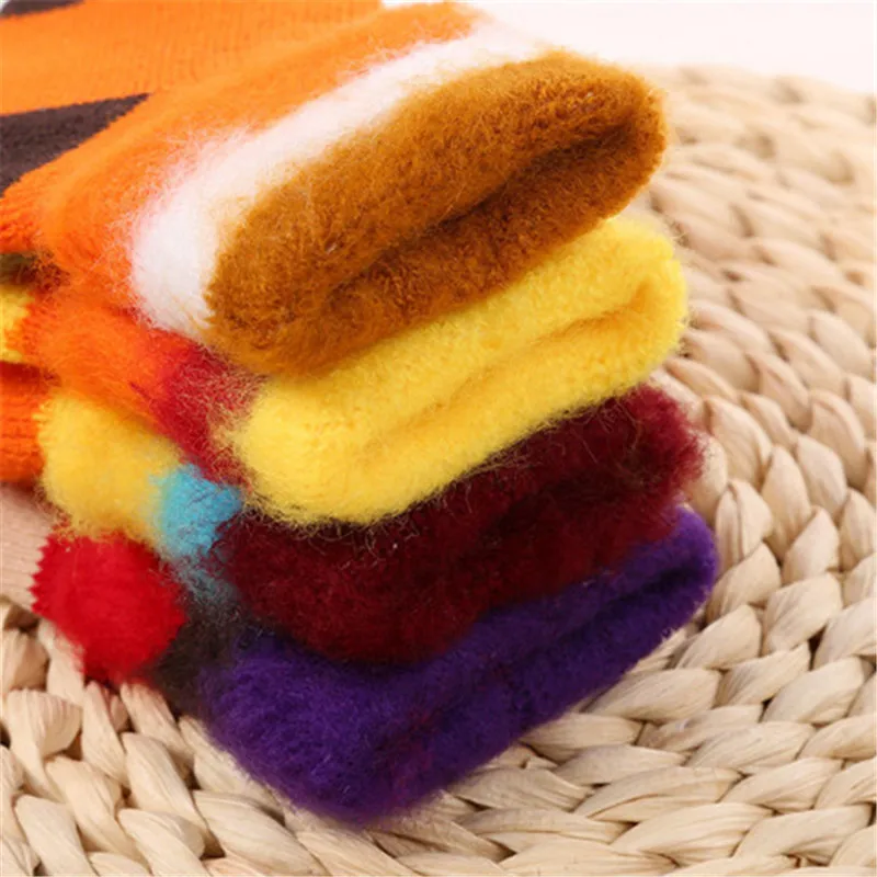 3 пары носков до середины икры зимние толстые теплые флисовые Носки для малышей