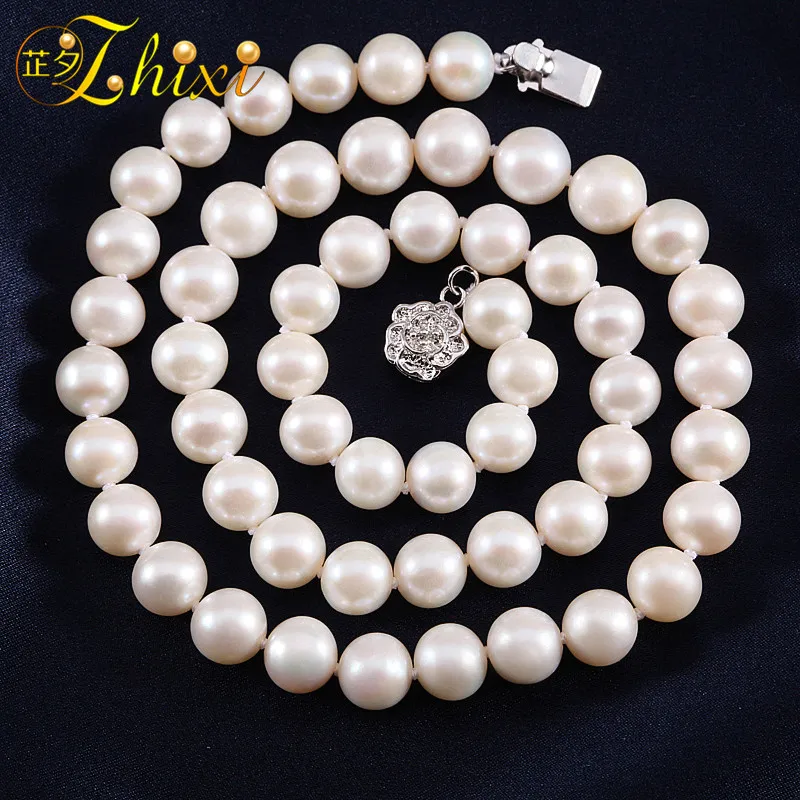 Чокеры ZHIXI из пресноводного жемчуга украшения натурального камня для женщин