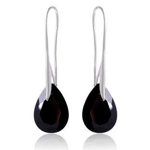 Хрустальные модные черные циркониевые очаровательные серьги boucle d'oreille очень