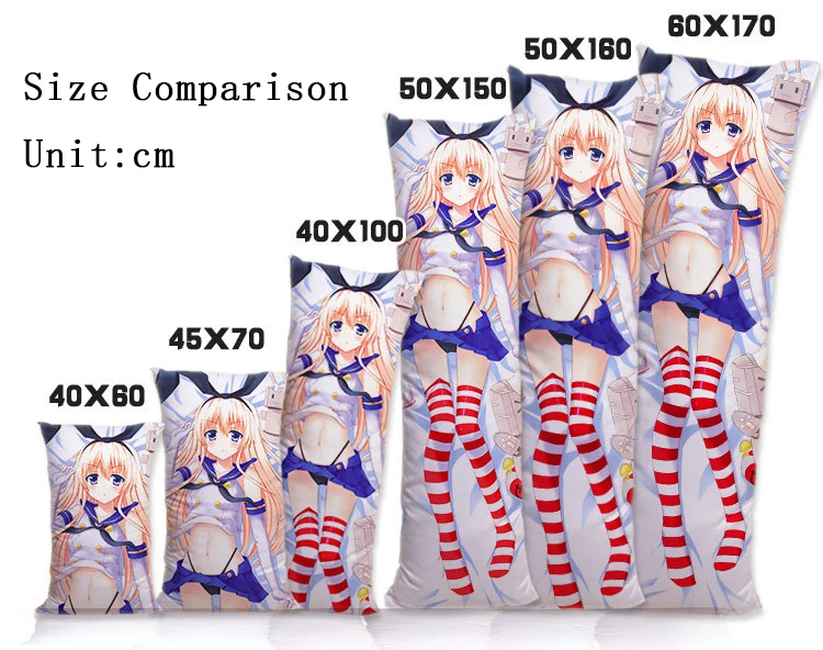 1 шт., длинная подушка с аниме, на заказ, с принтом Dakimakura, большой размер в натуральную величину, для обнимающих тела, для свадьбы, для сна, сексуальная наволочка для взрослых девочек