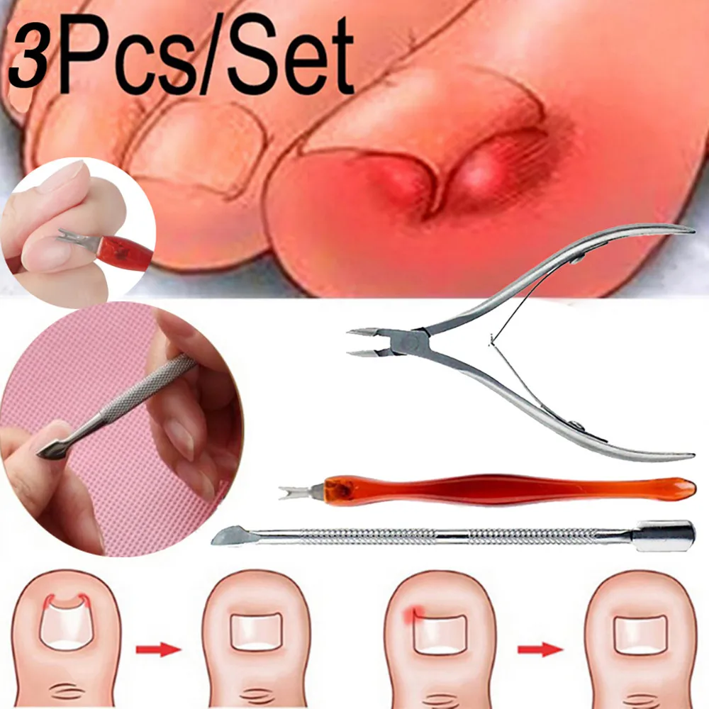 Женские Модные маникюрные инструменты 3 шт набор инструментов для ногтей толстых