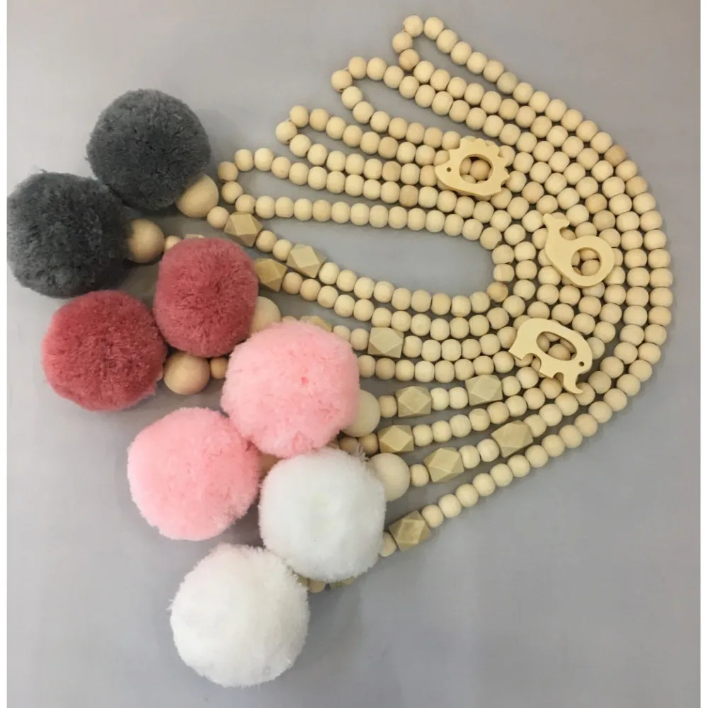 2016 скандинавский милый подарок для детской комнаты деревянный шарик волос