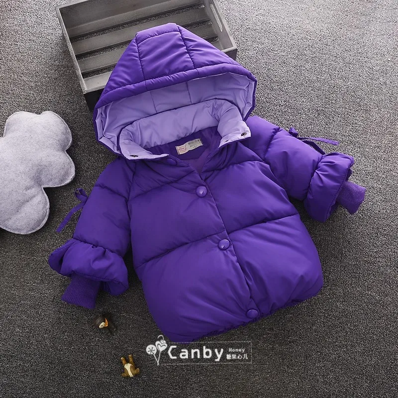 Новинка одежда с хлопковой подкладкой для девочек пальто маленьких рисунком
