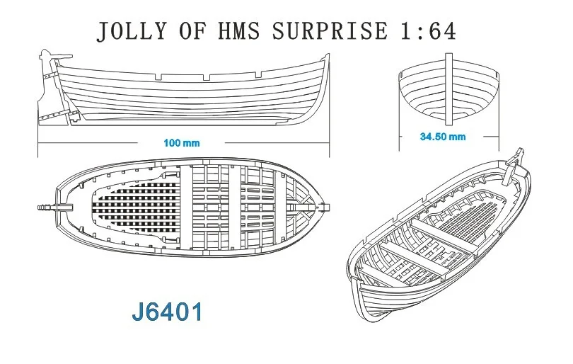 Весы 1/64 полный ребро lifeboat серии модельный комплект