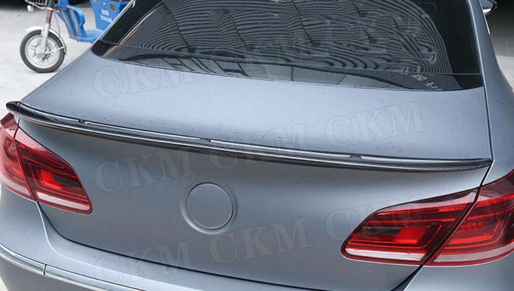 Для CC задний спойлер крыло багажника для Volkswagen VW Passat CC Sandard 2009- корпус из углеродного волокна отделка стикер автомобиль Стайлинг