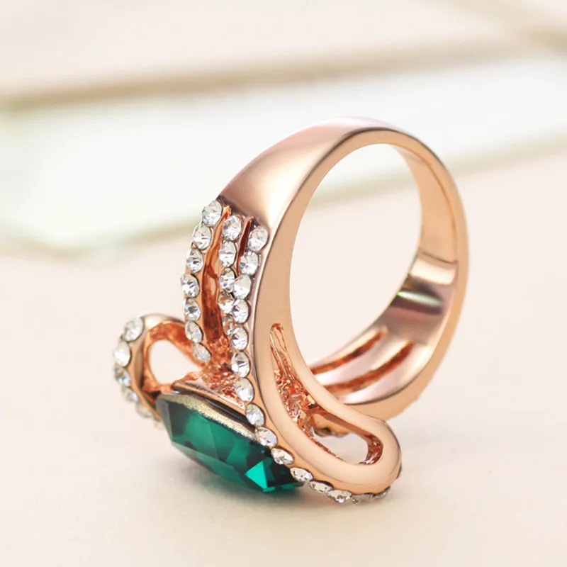 Neoglory австрийские кристаллы и стразы очаровательные многослойные кольца для