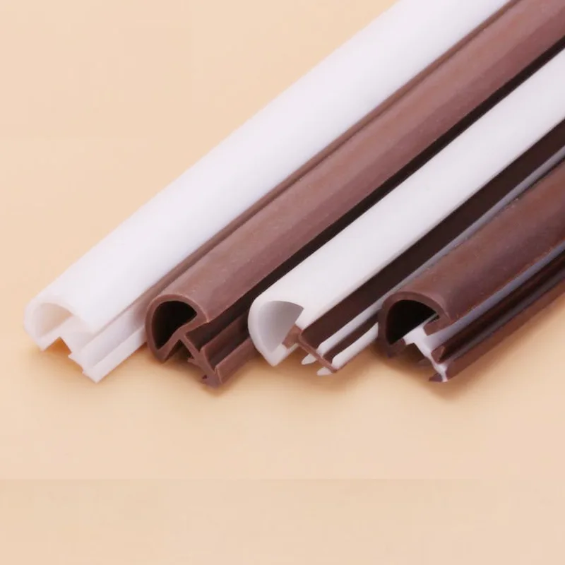 

Wooden Door Slot Groove Rubber Seal Strip Hollow TPE Bulb Seals Perimeter Bumpers 3 x 8mm 10mm 12mm x 10mm 10m Brown White