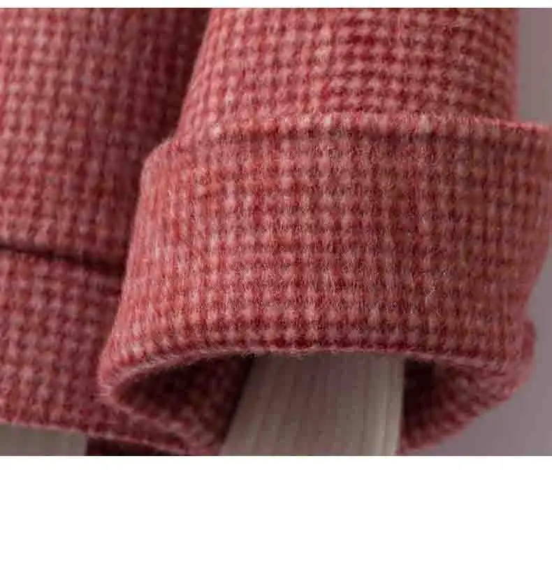 Wool Coat Women Spring Autumn high quality Double-sided Cashmere Jacket Long sleeve Casual plus size Short Coats