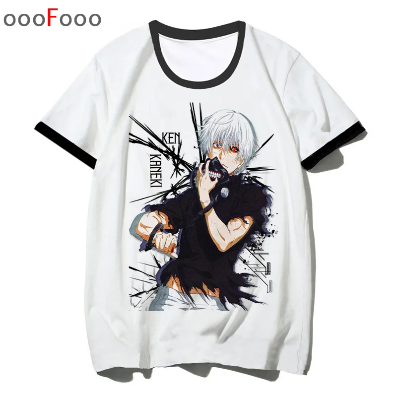 Японская футболка Tokyo Ghoul Kaneki Ken аниме Мужская Мужская/Женская в стиле хип хоп с