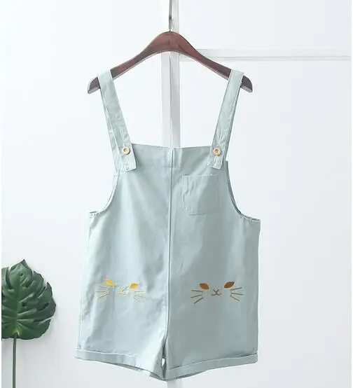 Женские летние шорты комбинезоны без рукавов на бретельках комбинезон для