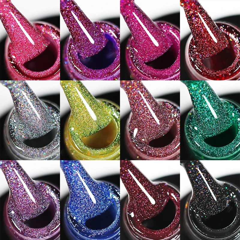 Gel Nail Art 7ml Lucky Color Neon UV LED Polish for Nails Long Design Extension Soak Off Colorful Rainbow Varnish | Красота и