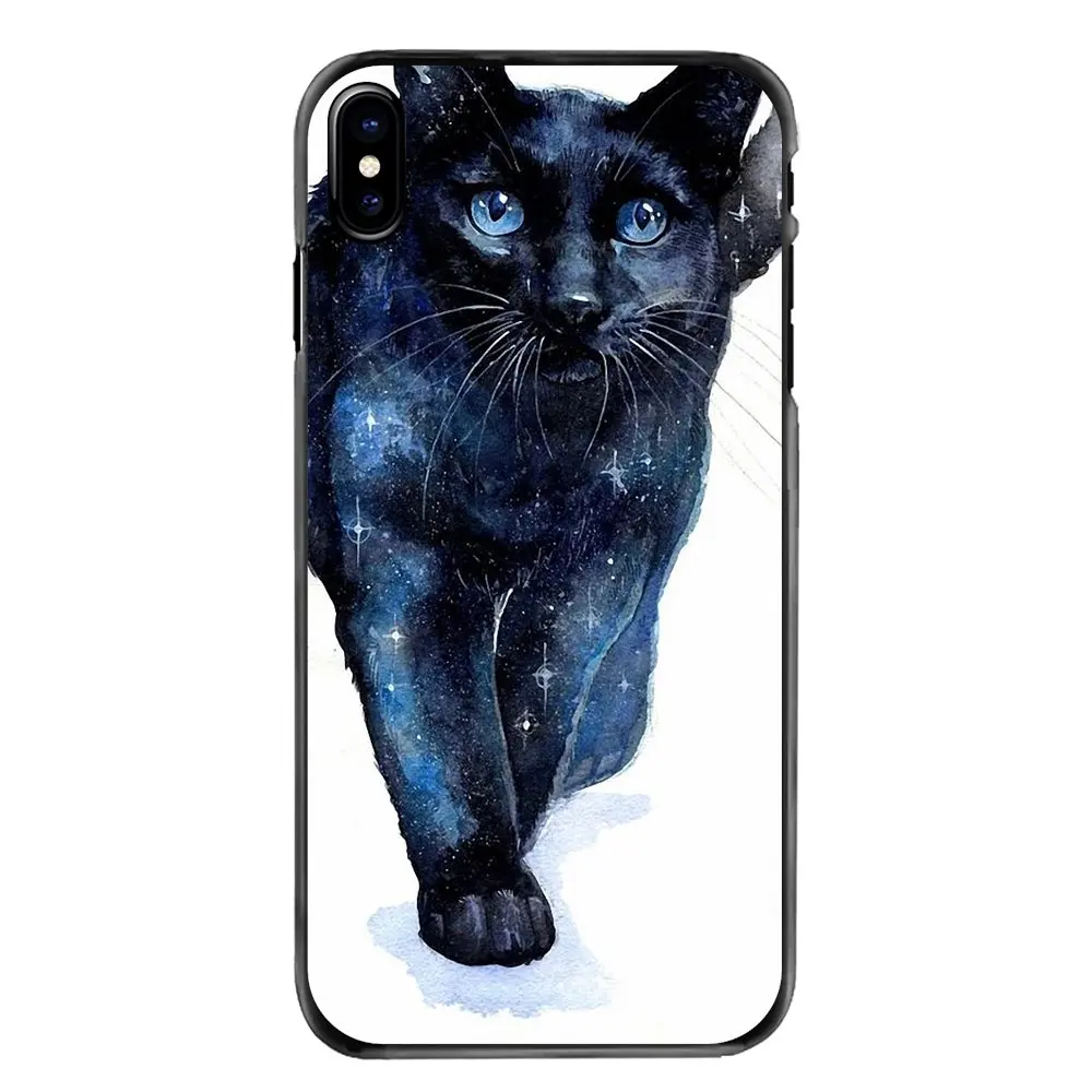 For Huawei P7 P8 P9 P10 Lite Plus 2017 2016 Honor 5C 6 4X 5X Mate 8 7 9 Nebula Space Cat Glasses Hipster Print Mobile Phone Case |