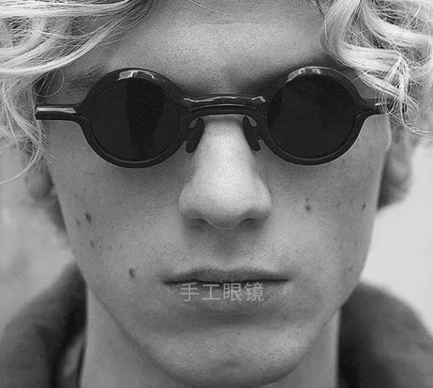 LKK UNISEX Vintage Small Round Sunglasses Small round frame men sunglasses Designer Vintage Round Frame Sun Glasses