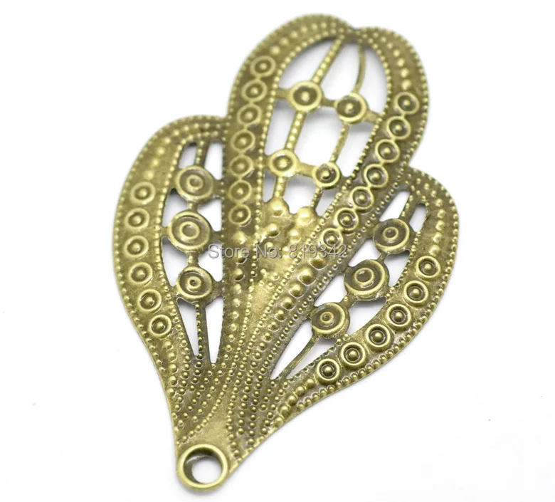 Free shipping-30Pcs Antique Bronze Filigree Connectors Cactus Metal Crafts Decoration DIY Embellishments Findings 61x38mm J0611 | Украшения