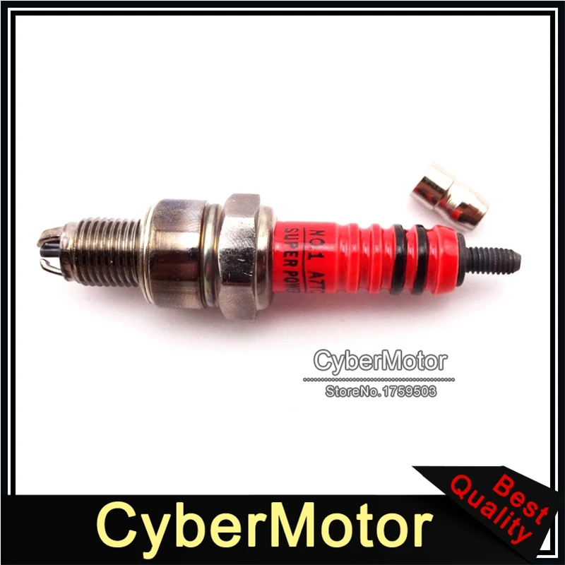 Свеча зажигания Red Racing с 3 электродами A7TC для двигателя 50 куб. См 70 90 110 125 питбайка