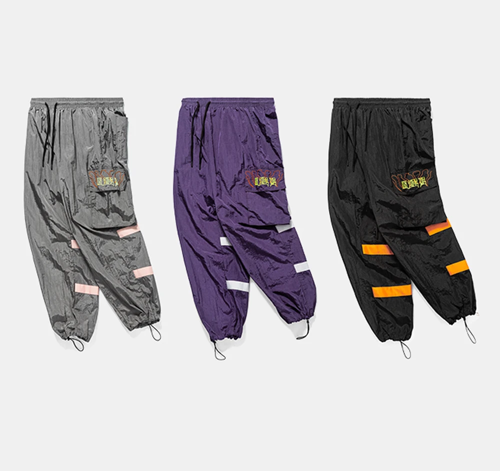 Винтажные 3 м светоотражающие ленты брюки ветровки спортивные флуоресцентные 2018