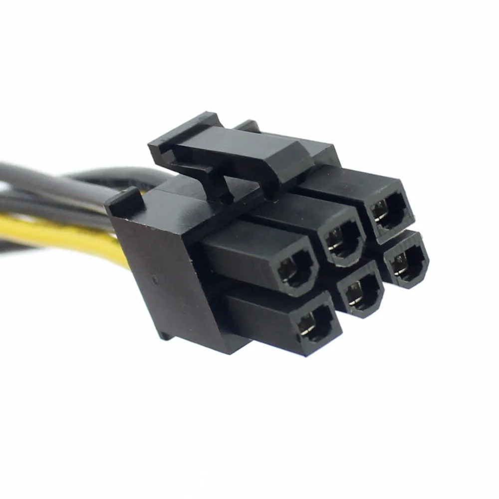 Двойной большой 4 контактный к 6Pin кабель питания для видеокарты адаптера Molex PCI