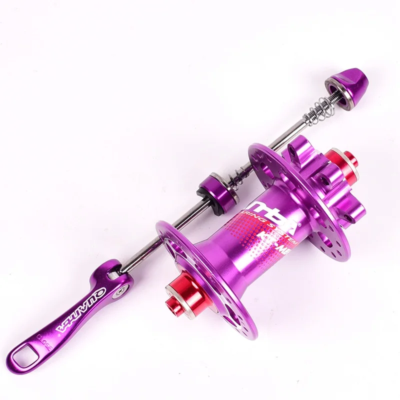 Purple 9X100mm 32H велосипедная Дисковая тормозная ступица MTB ступица для горного велосипеда 9x100 мм/10x135 мм QR через 15x100 мм/12x142 мм ось для 8 9 10 11 скоростей - Цвет: Purple 9X100mm