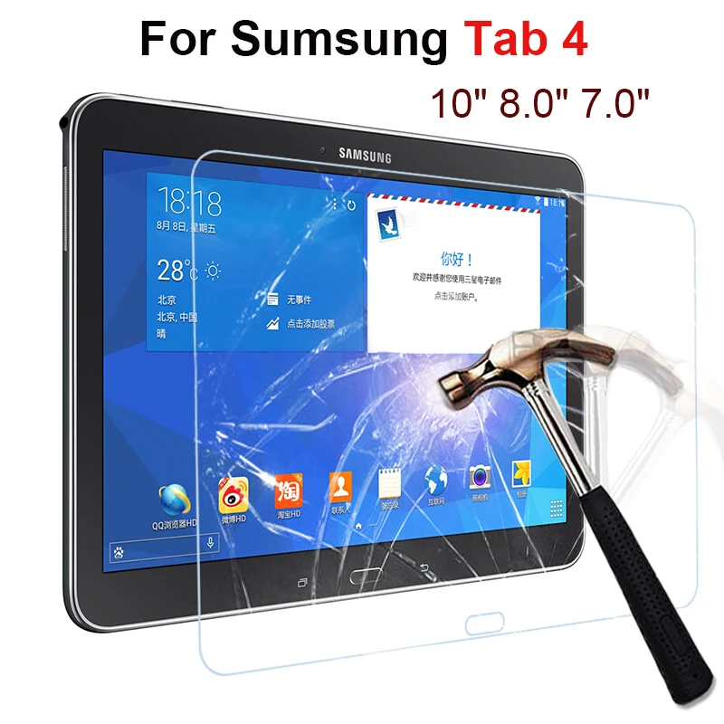 2.5D Закаленное стекло для Samsung Galaxy Tab 4 10 8 0 7 дюймов T530 T53 T535 T330 T331 T230 T231 T235 Защитная
