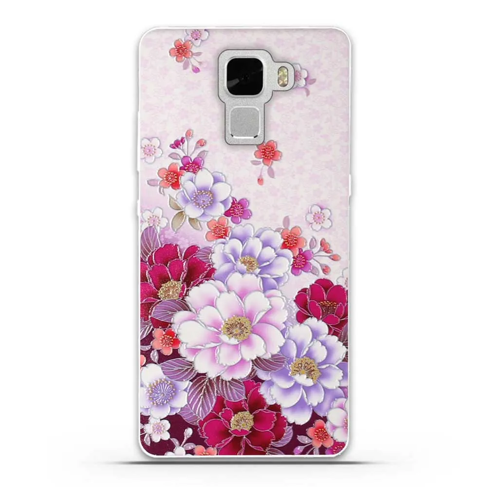 Для huawei Honor 7 Чехол Мягкий чехол для мобильного телефона c задний футляр, складной чехол для принципиально huawei Honor7 смарт-телефон задняя крышка ТПУ+ ПК защитный чехол - Цвет: 14