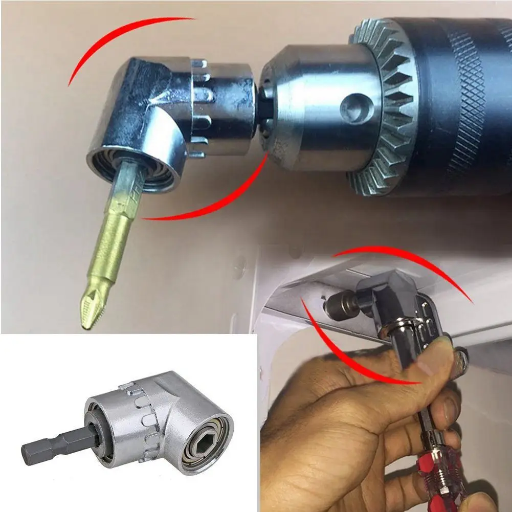 2PCS Right Angle Drill 105 Degree Multifunction Driver with 1/4inch Hex Bit Socket Screwdriver Holder Adapter | Инструменты